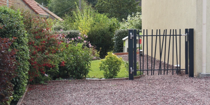 Portillon de jardin en barreaudage