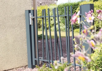 Portillon de jardin en barreaudage