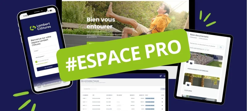 Espace Pro Lambert Clôture ouvert